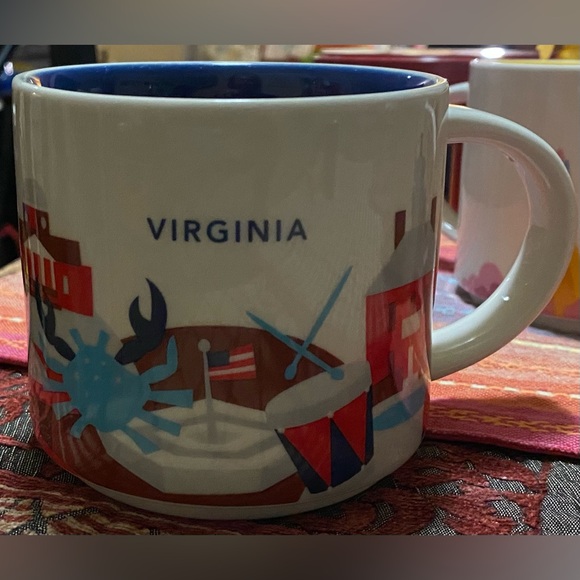 Starbucks Virginia Been There Series Mug with Blue and Red Accents 2015 / 14-oz - Picture 1 of 6